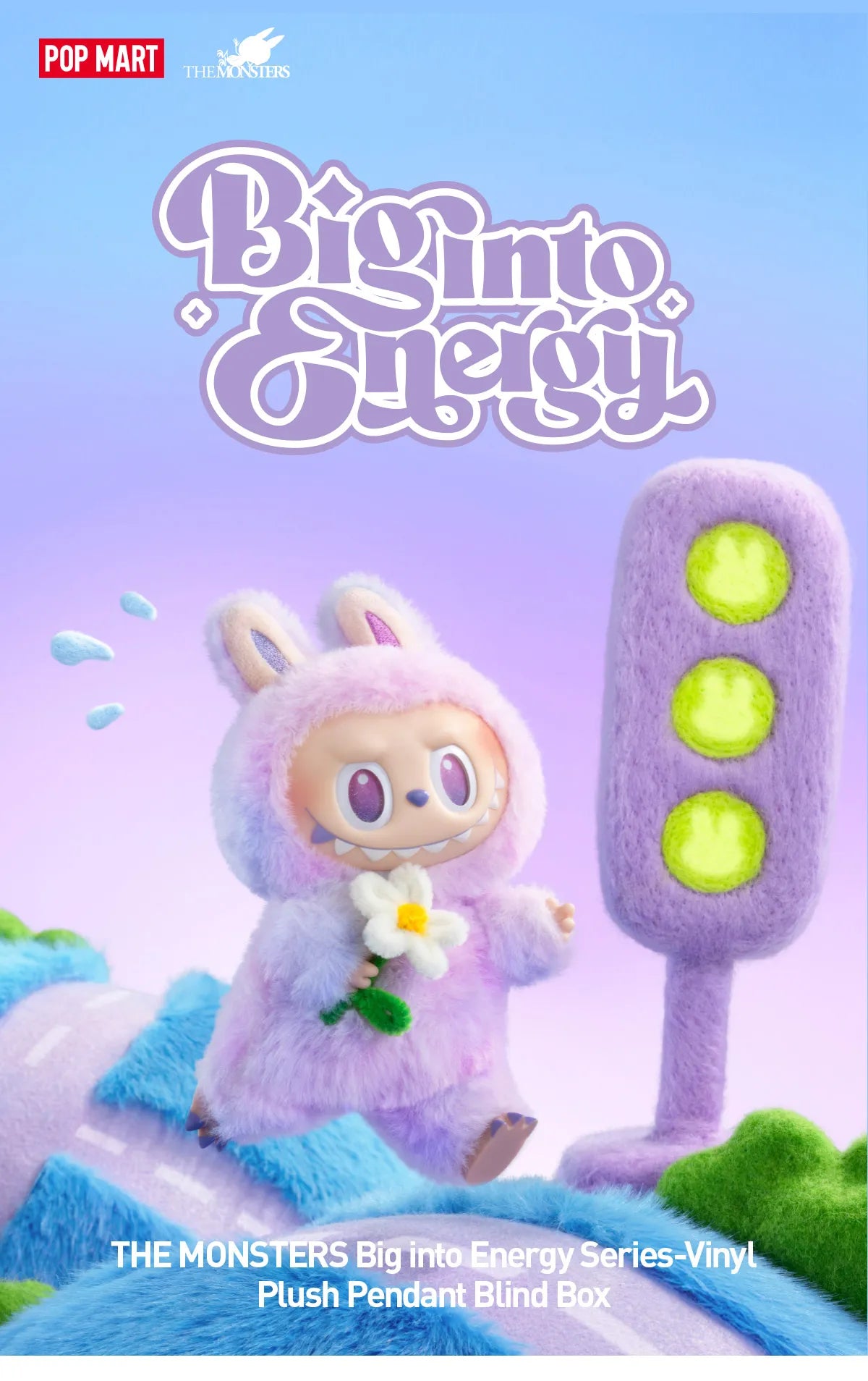 POP MART THE MONSTERS Big Into Energy Vinyl Plush Blind Box